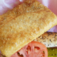 pizza puff and hot dog